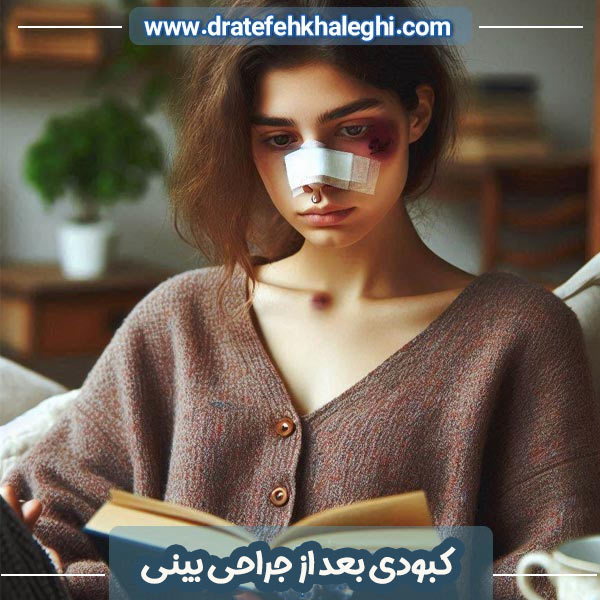 کبودی بعد از عمل بینی - https://dratefehkhaleghi.com/