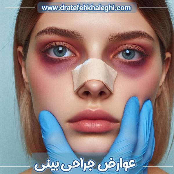 عوارض جراحی بینی - https://dratefehkhaleghi.com/