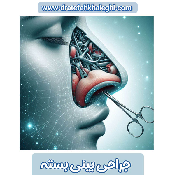 جراحی بینی بسته - https://dratefehkhaleghi.com/