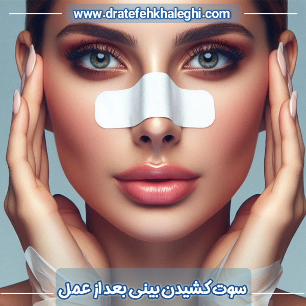 سوت کشیدن بینی بعد از عمل - https://dratefehkhaleghi.com/